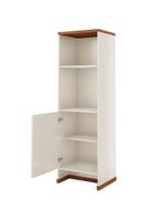 Conjunto Escritório 2 Peças - Buffet E Armário Verbena - Offwhite/ Offwhite/