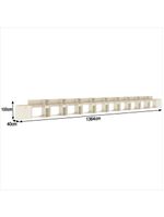 Conjunto De Escritório Tech 9 Livreiro 2 Buffet E 10 Mesas 9 - Off White E Cedro Off White E Cedro