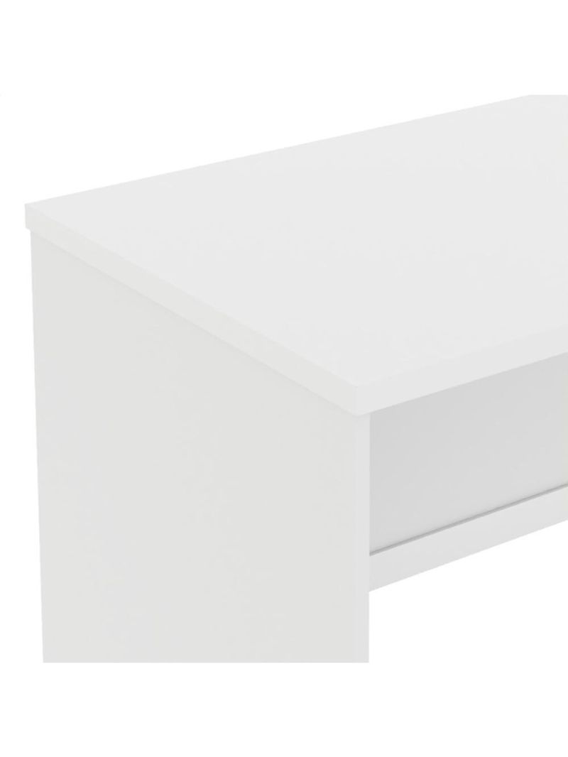 Conjunto Escritório Office Escrivaninha Balcões Gaveteiro Ve - Branco Branco