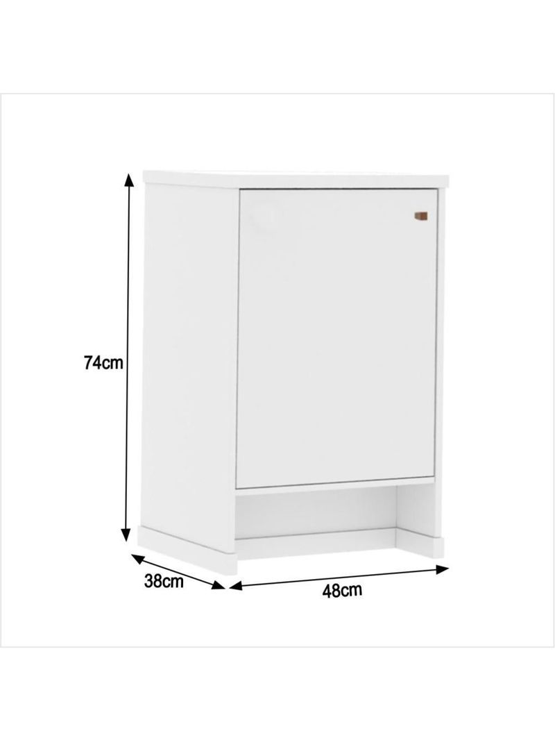 Conjunto Escritório Office Escrivaninha Balcões Gaveteiro Ve - Branco Branco