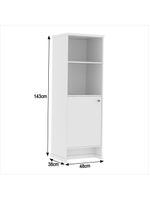 Conjunto Escritório Office Escrivaninha Balcões Gaveteiro Ve - Branco Branco