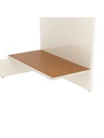 Conjunto De Escritório 4 Peças Tech Office 2 Mesas E 2 Apara - Off White E Cedro Off White E Cedro