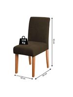 Conjunto De Mesa Sala De Jantar Tampo Com Vidro 1,80m Grécia 6 Cadeiras Trieste Dobuê Madeirado/chocolate