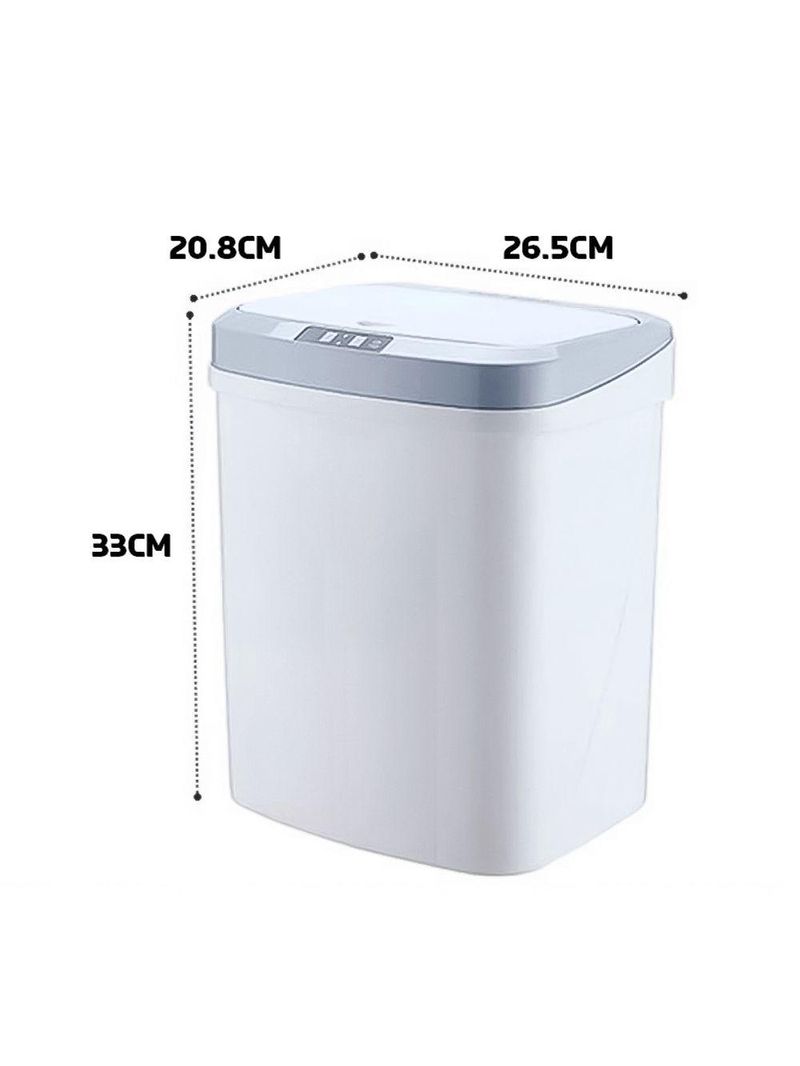 Lixeira Automática Com Sensor 15l Para Cozinha Banheiro