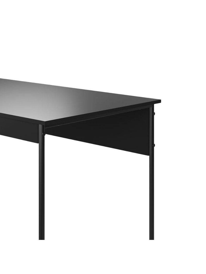 Mesa De Estudos Escrivaninha Home Office Industrial Criare Quarto Escritório Bancada Simples Preto