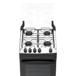 Fogão 4 Bocas Atlas Mônaco Top Mesa De Inox A Gás Preto Bivolt