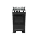 Fogão 4 Bocas Atlas Mônaco Top Mesa De Inox A Gás Preto Bivolt