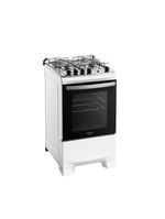 Fogão 4 Bocas Branco Com Mesa Inox Dako Supreme Bivolt