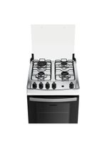 Fogão 4 Bocas Branco Com Mesa Inox Dako Supreme Bivolt
