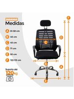 Kit 2 Cadeiras Escritório Oficial Diretor Tela Mesh Encosto