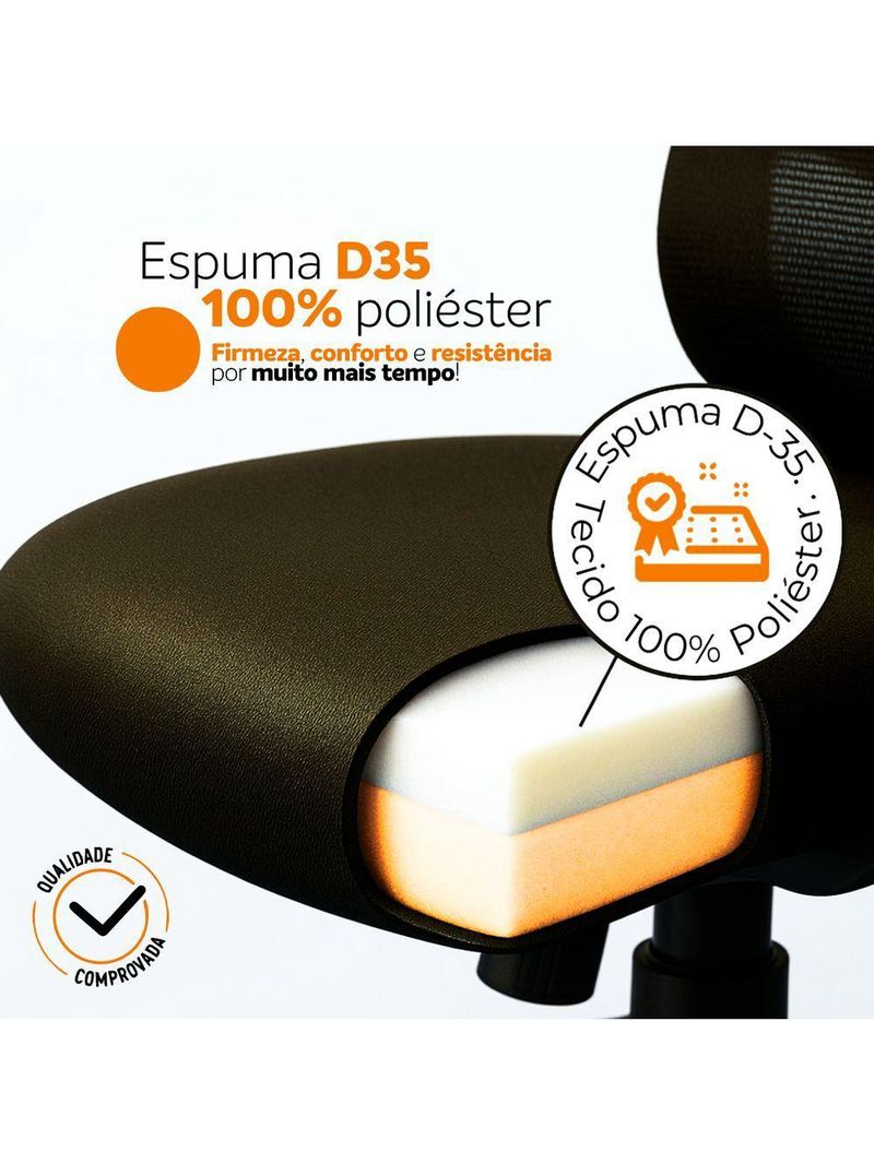 Kit 2 Cadeiras De Escritório Diretor Ergonômica Oficial Corporativa Work Sem Apoio