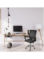 Kit 2 Cadeiras De Escritório Secretaria Diretor Roma Ergonômica
