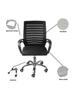 Kit 2 Cadeiras De Escritório Secretaria Diretor Roma Ergonômica