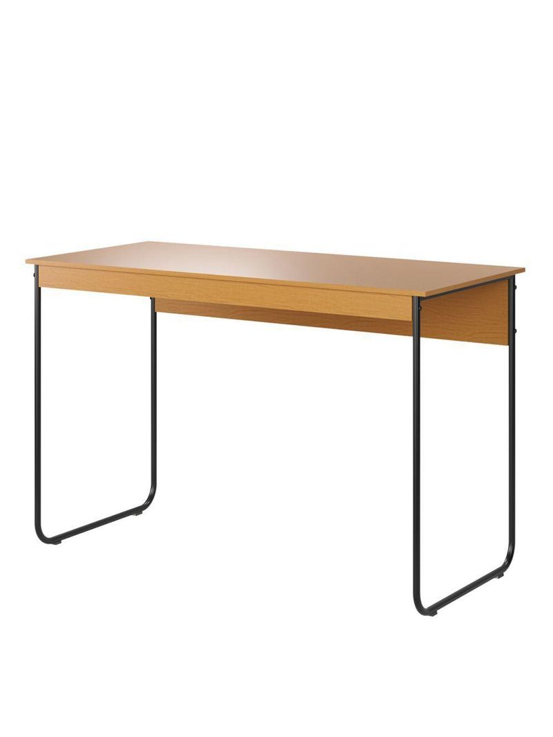 Mesa De Estudos Escrivaninha Home Office Industrial Criare Quarto Escritório Bancada Simples Nature