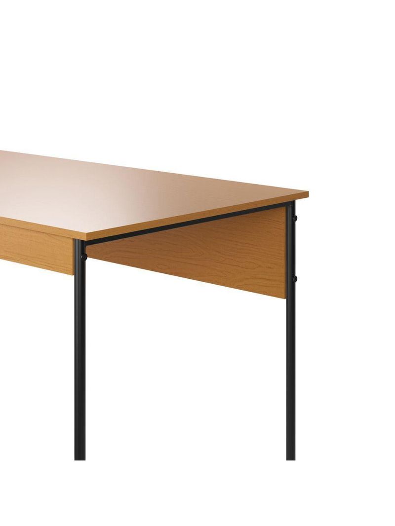 Mesa De Estudos Escrivaninha Home Office Industrial Criare Quarto Escritório Bancada Simples Nature