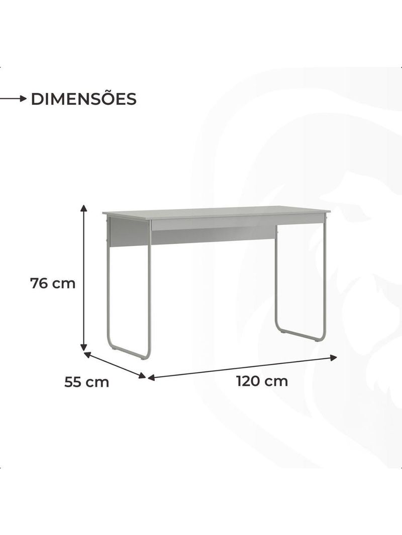 Mesa De Estudos Escrivaninha Home Office Industrial Criare Quarto Escritório Bancada Simples Nature