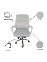 Kit 2 Cadeiras De Escritório Esteirinha Mesh Ergonômica
