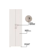 Conjunto De Armário Para Escritório 2 Ar Branco