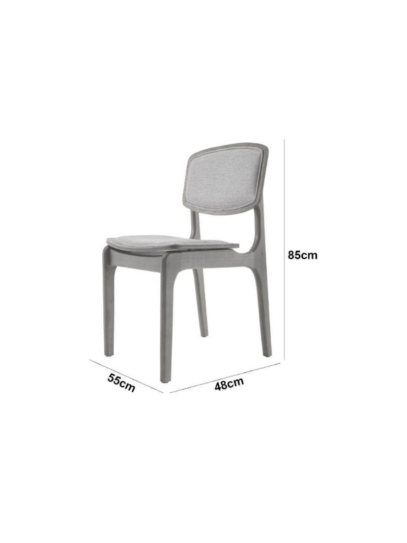 Conjunto Mesa Noronha Com Vidro E 8 Cadeiras Off White