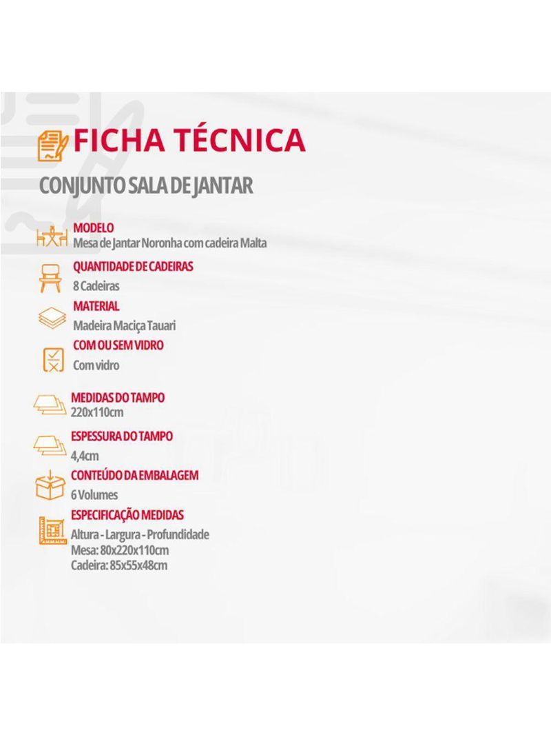 Conjunto Mesa Noronha Com Vidro E 8 Cadeiras Off White