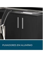 Conjunto Para Escritório 1 Mesa De Canto 2 Armários Altos