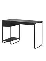 Escrivaninha Home Office Mesa De Estudo Escritório Quarto Gaveta Estilo Industrial Criare Preto