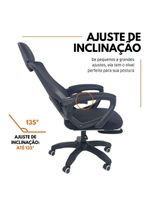Cadeira De Escritório Presidente Executiva Oficial  Preto