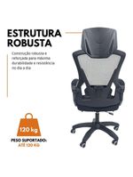 Cadeira De Escritório Presidente Executiva Oficial  Preto
