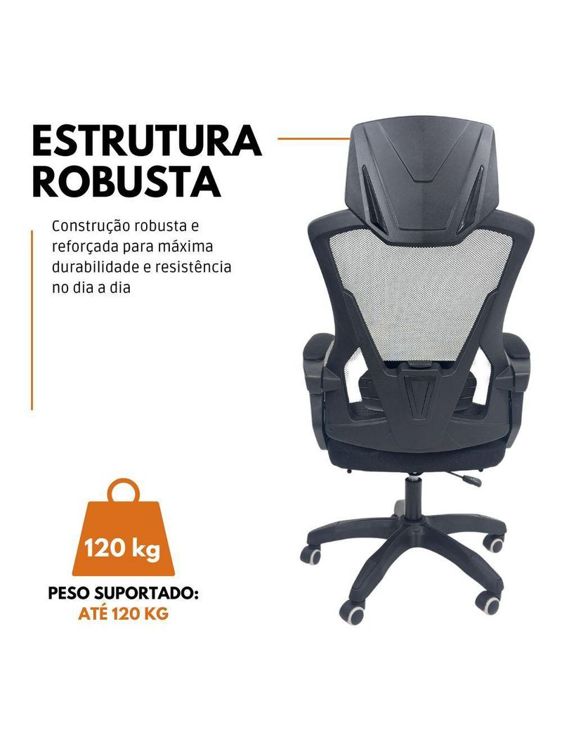 Cadeira De Escritório Presidente Executiva Oficial  Preto