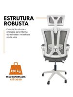 Cadeira De Escritório Presidente Executiva Oficial Paris Cinza