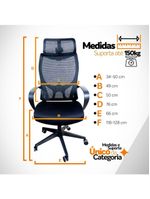 Cadeira De Escritório Presidente Ergonômica Oficial Corporativa Verona Apoio Nuca