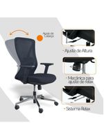 Cadeira De Escritório Diretor Ergonômica Oficial Corporativa Work Sem Apoio