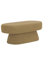 Banco Orgânico 102cm Liz Sala De Estar Bouclé Camel - Nexta Casa