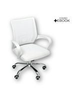 Cadeira De Escritório Oficial Begônia Tela Mesh Branco