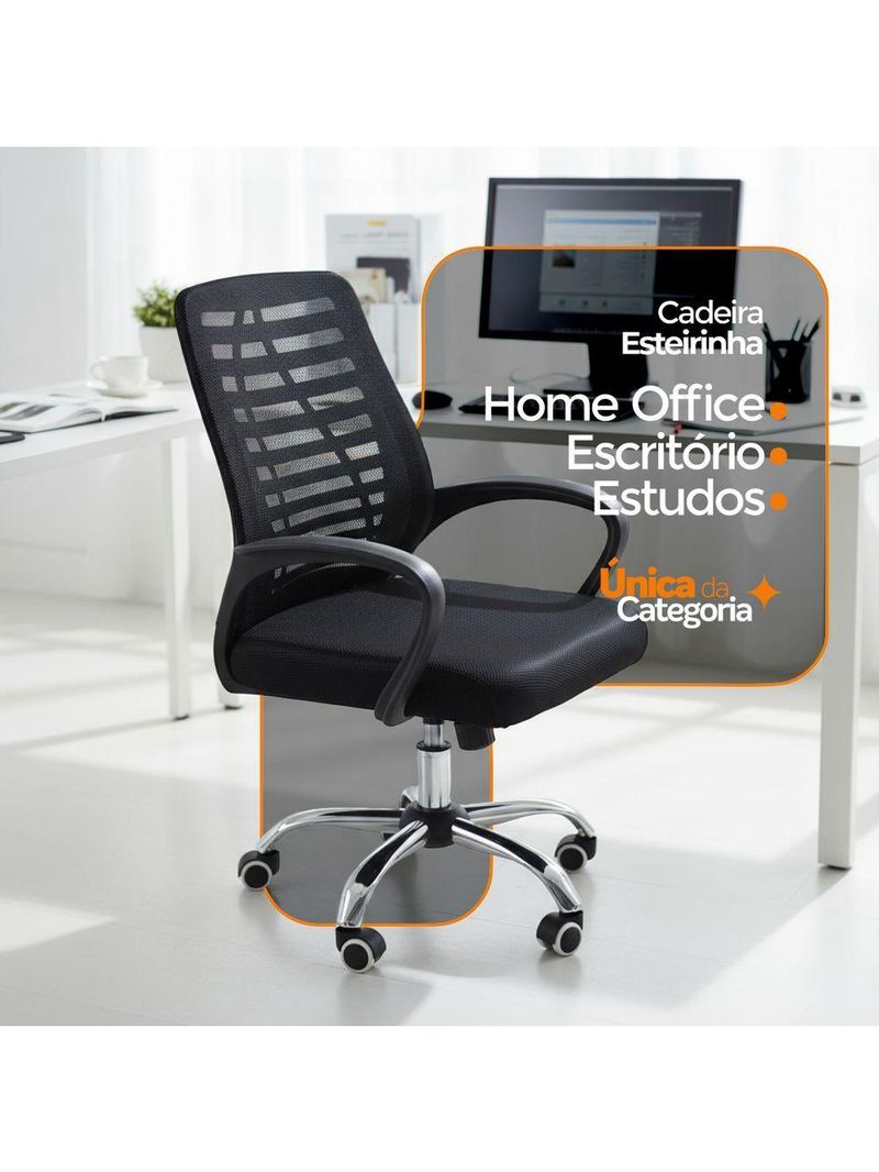 Cadeira De Escritório Oficial Esteirinha Mesh Ergonômica Gir