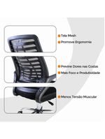 Cadeira De Escritório Oficial Esteirinha Mesh Ergonômica Gir