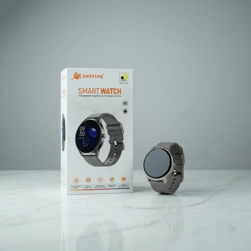 Smartwatch Peining Pei-WAT7 (Prata)