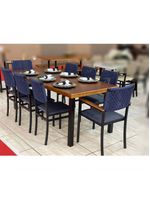 Conjunto Mesa 8 Cadeiras área Gourmet - Madri - Paonanda