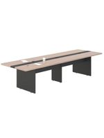 Mesa De Reunião Premium Escritório 3,60m 8 Lugares Nogueira