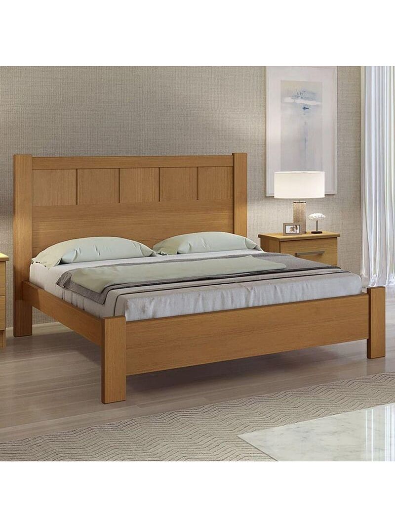 Cama Casal 100% Mdf - Primícia-cinamomo - Móveis D'doro