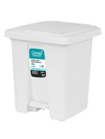 Lixeira Pedal 15 Litros Grande Cesto De Lixo Casa Banheiro Cozinha Comercio Coleta Seletiva Reforcada Plastico
