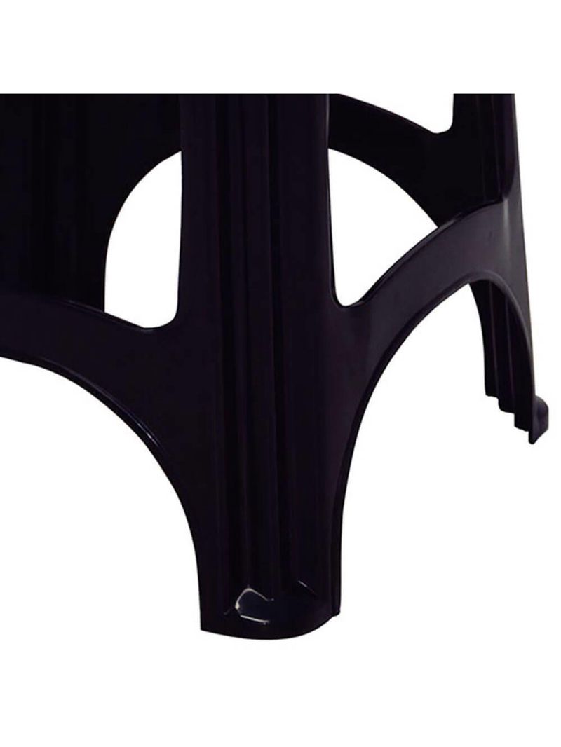 Banqueta Tramontina Niterói Eco Em Polipropileno Preto 45cm