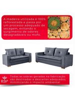 Conjunto De Sofás De 02 E 03 Lugares Unique