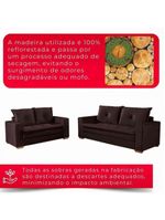 Conjunto De Sofás De 02 E 03 Lugares Unique