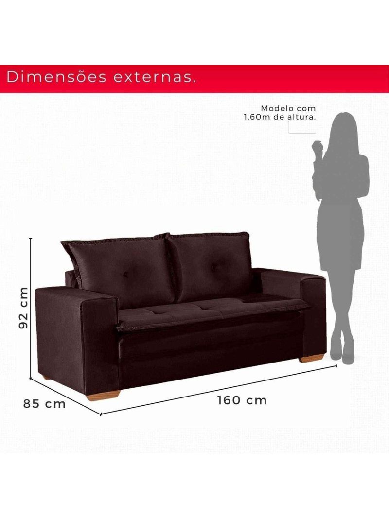 Conjunto De Sofás De 02 E 03 Lugares Unique
