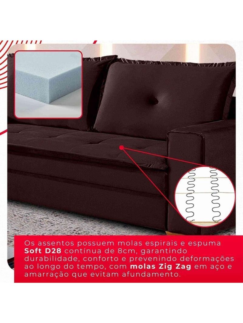 Conjunto De Sofás De 02 E 03 Lugares Unique