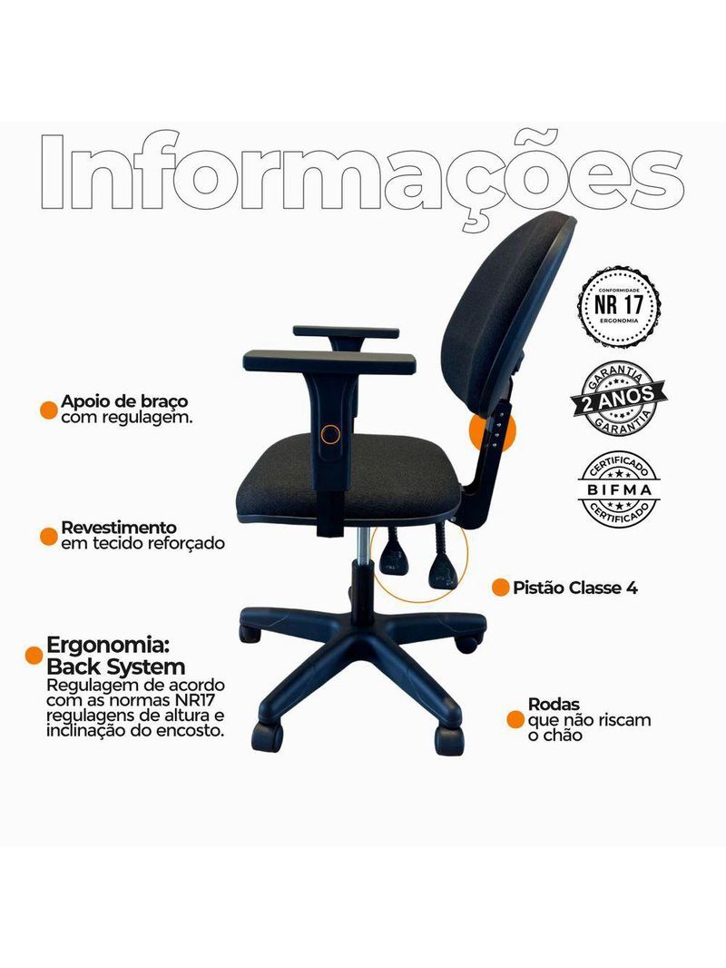 Cadeira De Escritório Oficial Operativa 1