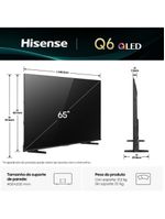 Smart Tv Vidaa Qled 4k Dolby Vision Hdr Wi-fi Bluetooth Preto