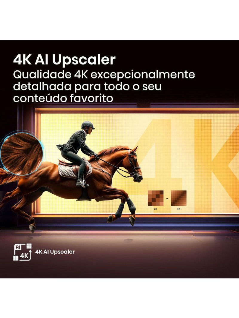 Smart Tv Vidaa Qled 4k Dolby Vision Hdr Wi-fi Bluetooth Preto