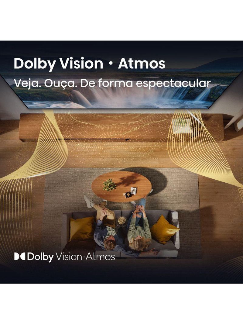 Smart Tv Vidaa Qled 4k Dolby Vision Hdr Wi-fi Bluetooth Preto
